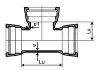연성이 있는 철 관 이음쇠 T 유형 또는 K 유형 소켓 티를 일렬로 세우는 시멘트 박격포 협력 업체
