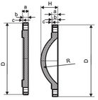 음료수 연성이 있는 철 관 플랜지 &amp; 이음쇠 PN16 공백 두드려진 플랜지 협력 업체